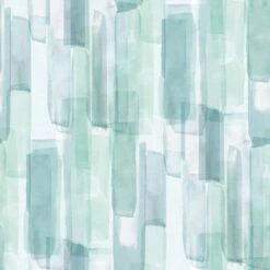 Roommates Mr. Kate Watercolor Glass Peel & Stick Wallpaper In Blue