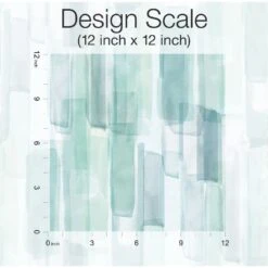 Roommates Mr. Kate Watercolor Glass Peel & Stick Wallpaper In Blue -Roommates RMK12316RL scale