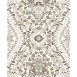Roommates Mr. Kate Dried Flower Kaleidoscope Peel & Stick Wallpaper In Taupe