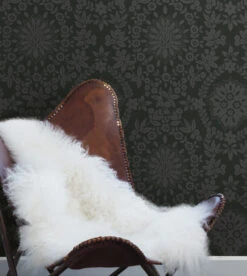 Roommates Boho Baroque Damask Peel & Stick Wallpaper In Grey -Roommates RMK12334PL RS3