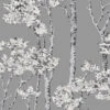 Roommates Birch Grove Peel & Stick Wallpaper In Grey