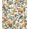 Roommates Citrus Peel & Stick Wallpaper In White