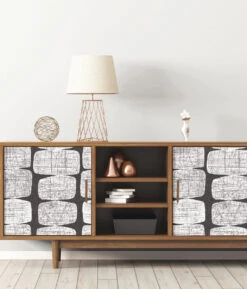 Roommates Mid-Century Beads Black Peel & Stick Wallpaper -Roommates RMK12348PL RS4