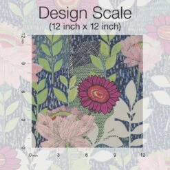 Roommates Tamara Day Botanical Garden Peel & Stick Wallpaper In Blue -Roommates RMK12513RL scale