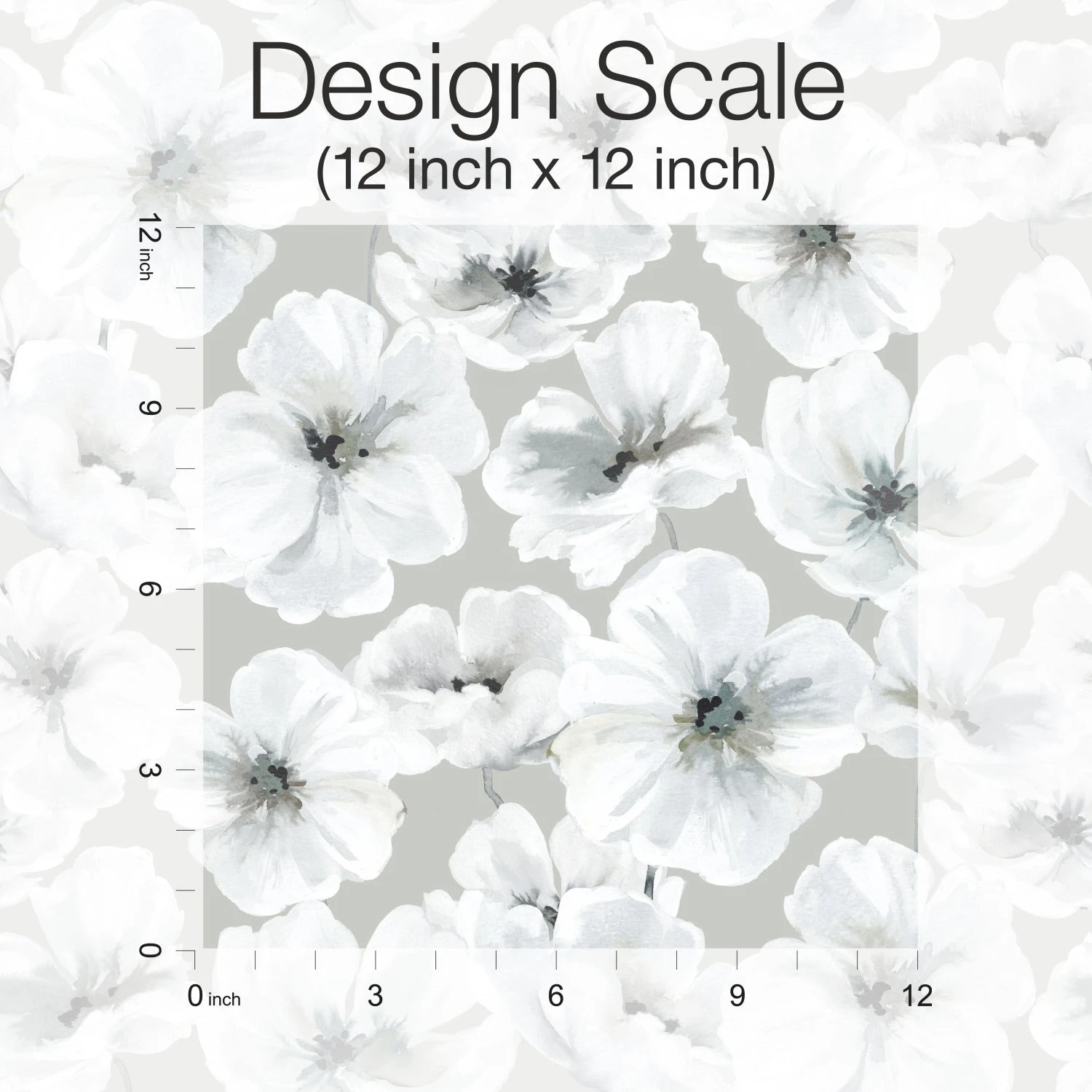 Roommates Tamara Day Hawthorn Blossom Peel & Stick Wallpaper In Gray 7 Roommates Tamara Day Hawthorn Blossom Peel & Stick Wallpaper In Gray - Image 7