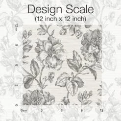 Roommates Tamara Day Flower Girl Peel & Stick Wallpaper In Gray 12 Roommates Tamara Day Flower Girl Peel & Stick Wallpaper In Gray -Roommates RMK12519RL scale