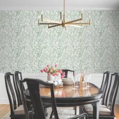 Roommates Tamara Day Tropical Signature Peel & Stick Wallpaper In Green -Roommates RMK12530RL RS1