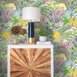 Roommates Tamara Day Jungle Vibe Peel & Stick Wallpaper In Yellow -Roommates RMK12532RL RS1