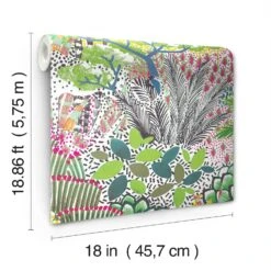 Roommates Tamara Day Jungle Vibe Peel & Stick Wallpaper In Yellow -Roommates RMK12532RL roll