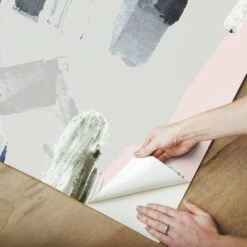 Roommates Tamara Day Abstraction Peel & Stick Wall Mural In Gray -Roommates RMK12534M peel