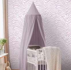 Roommates Zebra Purple Peel And Stick Wallpaper -Roommates RMK12564RL RS3