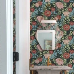 Roommates Tamara Day Botanical Garden Peel & Stick Wallpaper In Green -Roommates RMK12575RL RS2