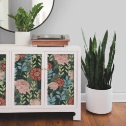 Roommates Tamara Day Botanical Garden Peel & Stick Wallpaper In Green -Roommates RMK12575RL RS4