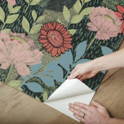 Roommates Tamara Day Botanical Garden Peel & Stick Wallpaper In Green -Roommates RMK12575RL peel