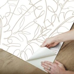 Roommates Tamara Day Tropical Signature Peel & Stick Wallpaper In Natural -Roommates RMK12578RL peel