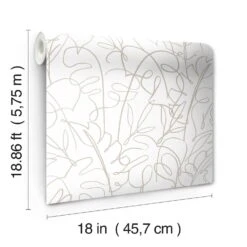 Roommates Tamara Day Tropical Signature Peel & Stick Wallpaper In Natural -Roommates RMK12578RL roll