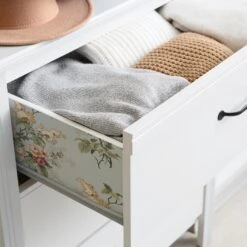 Roommates Waverly Emma's Garden Peel & Stick Wallpaper In Blue -Roommates RMK12594PL RS4