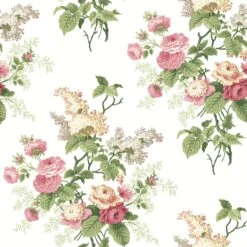 Roommates Waverly Emma's Garden Peel & Stick Wallpaper In Bright Multi