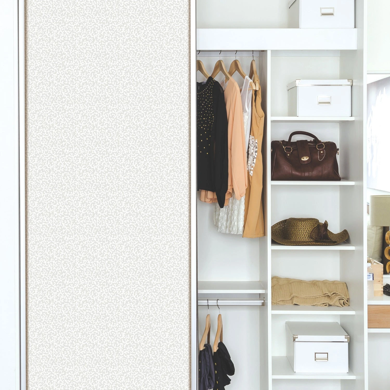 Roommates Waverly Savoy Peel & Stick Wallpaper In Grey 8 Roommates Waverly Savoy Peel & Stick Wallpaper In Grey - Image 8