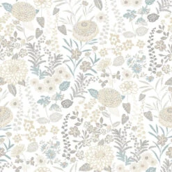 Roommates Waverly Fiona Floral Peel & Stick Wallpaper In Neutral