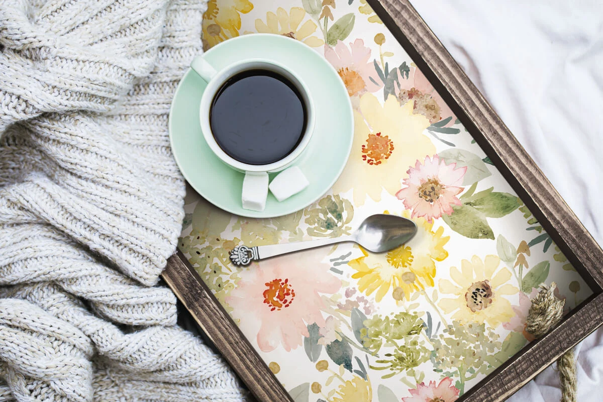 Roommates Southern Charm Peel & Stick Wallpaper In Coral/Yellow 3 Roommates Southern Charm Peel & Stick Wallpaper In Coral/Yellow - Image 3