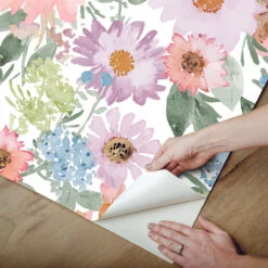 Roommates Southern Charm Peel & Stick Wallpaper In Pastel 10 Roommates Southern Charm Peel & Stick Wallpaper In Pastel -Roommates RMK12631RL Peel