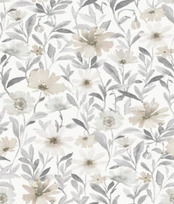 Roommates Flower Market Peel & Stick Wallpaper In Neutral