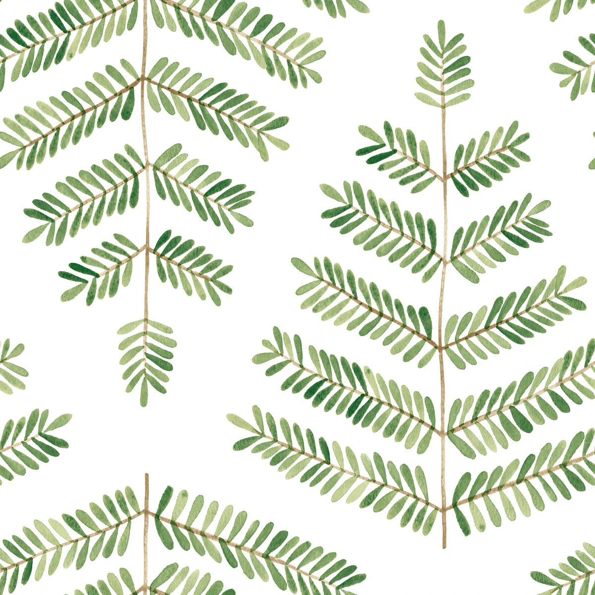 Roommates Cat Coquillette Leaflets Peel & Stick Wallpaper In Green 1 Roommates Cat Coquillette Leaflets Peel & Stick Wallpaper In Green