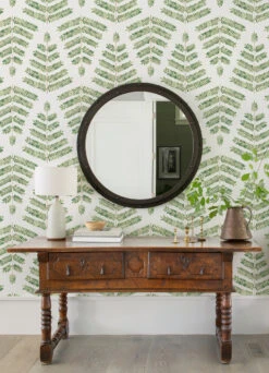 Roommates Cat Coquillette Leaflets Peel & Stick Wallpaper In Green 11 Roommates Cat Coquillette Leaflets Peel & Stick Wallpaper In Green -Roommates RMK12638PL RS2