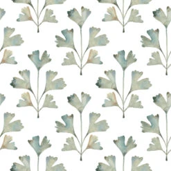 Roommates Cat Coquillette Gingko Peel & Stick Wallpaper In Jade