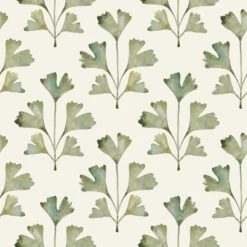 Roommates Cat Coquillette Gingko Peel & Stick Wallpaper In Almond/Fern
