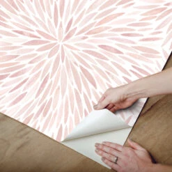 Roommates Cat Coquillette Burst Peel & Stick Wallpaper In Pink 10 Roommates Cat Coquillette Burst Peel & Stick Wallpaper In Pink -Roommates RMK12643PL Peel