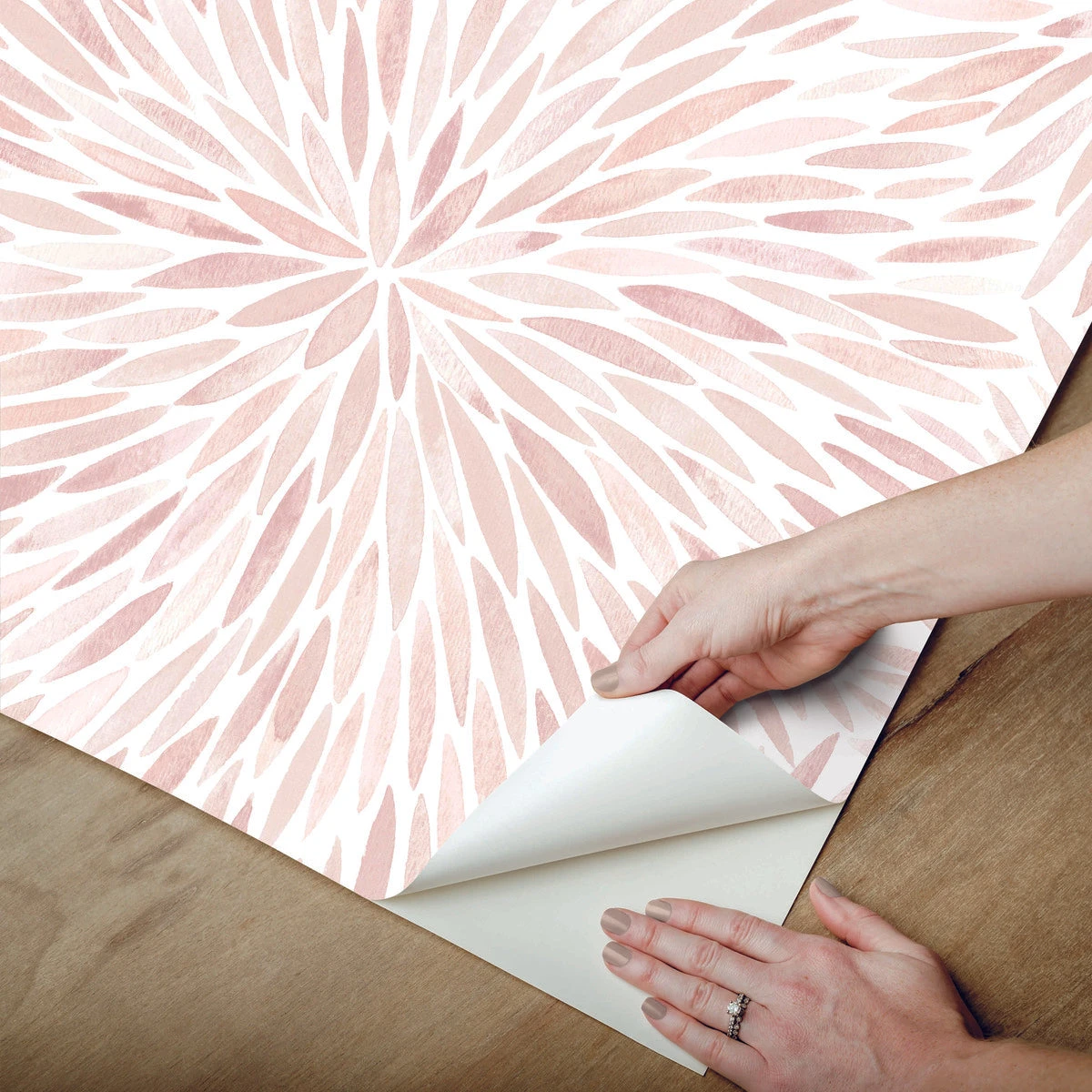 Roommates Cat Coquillette Burst Peel & Stick Wallpaper In Pink 5 Roommates Cat Coquillette Burst Peel & Stick Wallpaper In Pink - Image 5