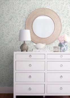 Roommates Cat Coquillette Burst Peel & Stick Wallpaper In Green -Roommates RMK12644PL RS2