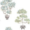 Roommates Cat Coquillette Bonsai Peel & Stick Wallpaper In Soft Green/Blue