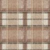 Roommates Tweed Plaid Peel & Stick Wallpaper In Rust