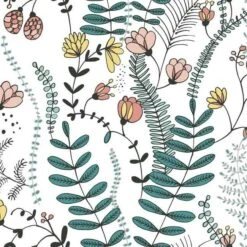 Roommates Verso Peel & Stick Wallpaper In Green And Pink