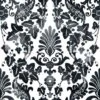 Roommates Vine Damask Peel & Stick Wallpaper In Black
