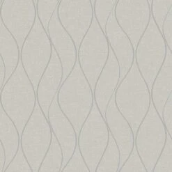 Roommates Wave Ogee Peel & Stick Wallpaper In Beige